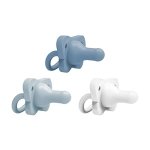 Dr. Brown’s HappyPaci 100% Silicone Pacifier 0-6m, BPA Free, White Blue Light Blue 3-Pack - Image 13