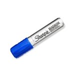 SHARPIE Magnum Permanent Marker, Oversized Chisel Tip, Great for Poster Boards, Blue, 12 Count - Image 4