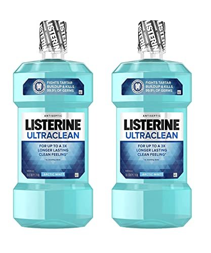 Listerine Ultraclean Mouthwash, 2 Count , 3 L
