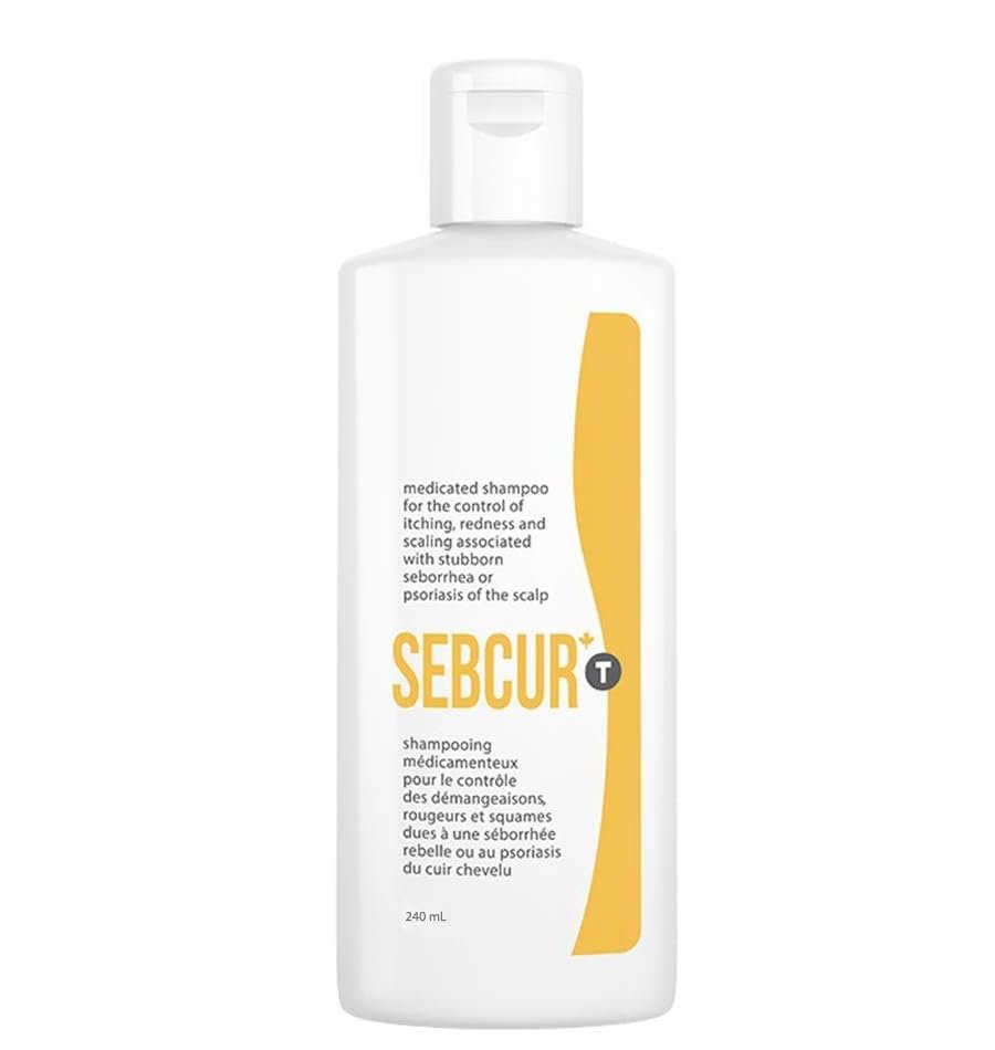 Version 1.0.0 Sebcur T Coal Tar Shampoo - controls the itching, redness and scaling associated with stubborn seborrhea or psoriasis of the scalp 240ml - Image 1