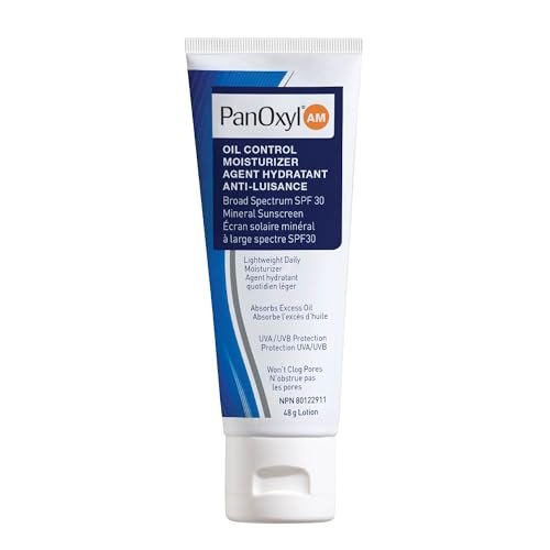 Version 1.0.0 PanOxyl Oil Control Moisturizer SPF 30, Mineral Sunscreen, Daily Moisturizer Recommended by U.S. Dermatologists, Nourishes, Controls Oil to Help Manage Breakouts, Matte Finish, No White Cast, 48g - Image 1