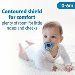 Dr. Brown’s HappyPaci 100% Silicone Pacifier 0-6m, BPA Free, White Blue Light Blue 3-Pack - Image 17