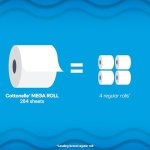 Cottonelle Ultra Clean Toilet Paper, Strong Toilet Tissue, 12 Mega Rolls (12 Mega Rolls = 48 Regular Rolls), 284 Sheets Per - Image 8