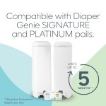 Diaper Genie Easy Roll Refill with 18 Bags - for the Diaper Genie Signature and Platinum pails | Lasts Up to 5 Months or Holds Up to 846 newborn Diapers Per Refill blue 1 Count - Image 10