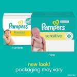 Pampers Baby Wipes Sensitive Perfume Free 12X Pop-Top Packs 1008 Count - Image 2