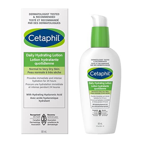Version 1.0.0 Cetaphil Daily Hydrating Lotion with Hyaluronic Acid - 24Hr Hydration - Fragrance-Free, Paraben-Free - For Dry and Sensitive Skin, 88ml - Image 1