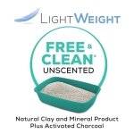 Tidy Cats Free & Clean Cat Litter, LightWeight Unscented Multi-Cat - 5.44 kg Box - Image 3