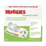 Huggies Natural Care Sensitive Baby Wipes, Unscented, Hypoallergenic, 99% Purified Water, 15 Flip-Top Packs (960 Wipes Total) - Image 2