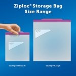 Ziploc Large Food Storage Bags, Grip 'n Seal Technology for Easier Grip, Open and Close, 38 Count - Image 2