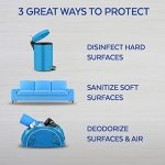 Lysol Disinfectant Spray, All in One, Crisp Linen, Disinfect and Eliminate Odours on Hard Surfaces and Fabrics, Kills 99.99% of Viruses & Bacteria, 539g - Image 2