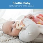 Dr. Brown’s HappyPaci 100% Silicone Pacifier 0-6m, BPA Free, White Blue Light Blue 3-Pack - Image 16