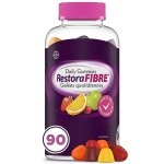 RestoraFIBRE Daily Prebiotic Fibre Gummies - Supplements For Men And Women, Naturally Sourced Inulin, Promotes Regularity And supports Healthy Digestive system, Gentle Constipation Relief For Adults, 90 Count
