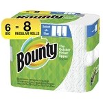 Bounty Select-A-Size Paper Towels, White, 6 Big Rolls (Equal to 8 Regular Rolls)
