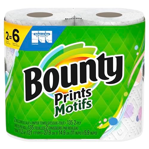 Version 1.0.0 Select-A-Size Paper Towel, Print, 2 Triple Rolls = 6 Regular Rolls, 2 Count - Image 1