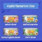 Friskies Greatest Hits Wet Cat Food, Pate Variety Pack 4 Flavours - 156 g Can (32 Pack) - Image 6