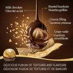 FERRERO ROCHER Fine Hazelnut Milk Chocolate, 3 Individually Wrapped Chocolates, 12 packs, 450g - Image 9