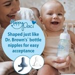Dr. Brown’s HappyPaci 100% Silicone Pacifier 0-6m, BPA Free, White Blue Light Blue 3-Pack - Image 18