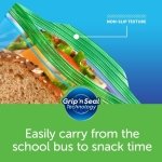 Ziploc Snack and Sandwich Bags for On-The-Go Freshness, Grip 'n Seal Technology for Easier Grip, Open and Close, 90 Count - Image 6