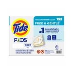 Tide PODS Liquid Laundry Detergent Pacs Free & Gentle 152-count