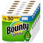Bounty Quick-Size Paper Towels, 12 Family Rolls, White