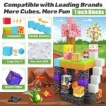 Magnetic Blocks - Build Mine Magnet World Magic Portal Set, Magnetic Tiles Building Blocks Toddler Toys STEM Sensory Outdoor Toys for 3+ Year Old Boys & Girls, Creative Kids Games Kids Toys - Image 13