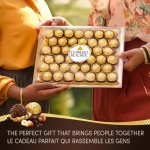 FERRERO ROCHER Fine Hazelnut Milk Chocolate, 3 Individually Wrapped Chocolates, 12 packs, 450g - Image 5