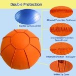 Herding Ball for Dogs, 25" Horse Ball | Jolly Ball for Horses, Large Dog Balls | Ball for Dogs Australian Shepherds Horse Toys, Horse Balls for Play Hearding Ball (Orange, 25 inch) - Image 7