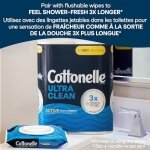 Cottonelle Ultra Clean Toilet Paper, Strong Toilet Tissue, 12 Mega Rolls (12 Mega Rolls = 48 Regular Rolls), 284 Sheets Per - Image 4