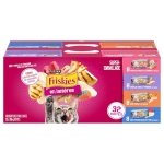 Friskies Shredded Wet Cat Food, Poultry & Fish Combo Variety Pack 4 Flavours - 156 g Can (32 Pack) - Image 10
