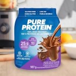 Pure Protein Whey Protein Powder - High Protein (25 g/scoop), Low Sugar (2 g/scoop), Gluten Free - Fast-Acting Formula, Chocolate, 907g (Packaging May Vary) - Image 3