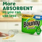 Bounty Quick-Size Paper Towels, 12 Family Rolls, White - Image 7