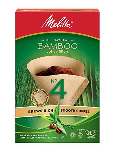 Version 1.0.0 Melitta 625000 Bamboo Super Premium Coffee Filters, Green - 80 Count - Image 1