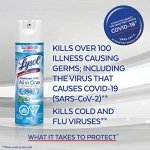 Lysol Disinfectant Spray, All in One, Crisp Linen, Disinfect and Eliminate Odours on Hard Surfaces and Fabrics, Kills 99.99% of Viruses & Bacteria, 539g - Image 4