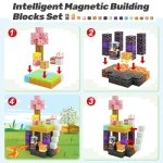 Magnetic Blocks - Build Mine Magnet World Magic Portal Set, Magnetic Tiles Building Blocks Toddler Toys STEM Sensory Outdoor Toys for 3+ Year Old Boys & Girls, Creative Kids Games Kids Toys - Image 11