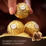FERRERO ROCHER Fine Hazelnut Milk Chocolate, 3 Individually Wrapped Chocolates, 12 packs, 450g - Image 6