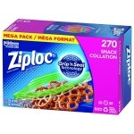 Ziploc Snack and Sandwich Bags for On-the-Go Freshness, Grip 'n Seal Technology for Easier Grip, Open and Close, 270 Count - Image 11