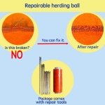 Herding Ball for Dogs, 25" Horse Ball | Jolly Ball for Horses, Large Dog Balls | Ball for Dogs Australian Shepherds Horse Toys, Horse Balls for Play Hearding Ball (Orange, 25 inch) - Image 6