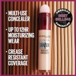 Maybelline New York Multi-Use Concealer and Contour Product, Under Eye Dark Circles Treatment, Corrects Redness and Brightens Dull Skin, Instant Age Rewind Eraser, 6 ml, Shade: 20 Light - Image 5