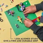 LEGO Classic Green Baseplate, Square 32x32 Stud Foundation to Build, Play, and Display Brick Creations, Great for Grassy Nature Landscapes, 11023 - Image 4
