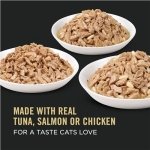 Pro Plan Wet Cat Food, Salmon & Rice, Chicken & Rice, Tuna Variety Pack 85g can (12 pack) - Image 4