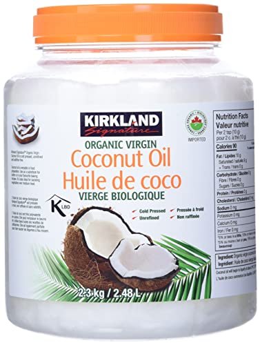 Version 1.0.0 Kirkland Signature organic coconut oil, 84 oz (2.62 QT), 2.48 L - Image 1