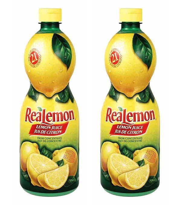 Version 1.0.0 ReaLemon Lemon Juice (2) Bottle Bundle (945 mL per bottle) with BIG MAPLE Trivia Cards to Enjoy. Great for Marinades, Beverages, Meats, Seafood, Salads - Image 1