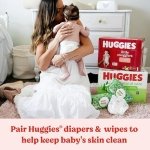 Huggies Natural Care Sensitive Baby Wipes, Unscented, Hypoallergenic, 99% Purified Water, 15 Flip-Top Packs (960 Wipes Total) - Image 3