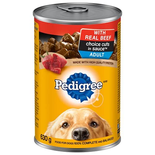 Version 1.0.0 PEDIGREE Choice Cuts in Sauce Adult Wet Dog Food Canned with Real Beef, 630g (12 Pack) - Image 1
