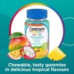 Centrum Junior MultiGummies Tropical Fruit Multivitamin and Multimineral Supplement, Pineapple-Mango, Dragonfruit, and Passionfruit Flavours, 60 count - Image 6