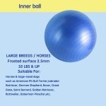 Herding Ball for Dogs, 25" Horse Ball | Jolly Ball for Horses, Large Dog Balls | Ball for Dogs Australian Shepherds Horse Toys, Horse Balls for Play Hearding Ball (Orange, 25 inch) - Image 2