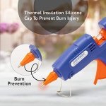 Gluerious Mini Hot Glue Gun with 30 Glue Sticks for Crafts School DIY Arts Home Quick Repairs, 20W, Blue - Image 4