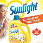 Sunlight Detergent Original Lemon Fresh (100 loads, 4.0L) with Concentrated Formula, Laundry Detergent Liquid for Exceptional Cleaning and Stain Remover to Brighten Laundry, Yellow - Image 6