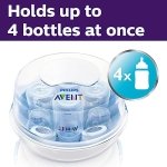 Philips AVENT Microwave Steam Sterilizer for Baby Bottles, Pacifiers, Cups and More, SCF281/05 - Image 8
