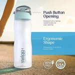 BPA Free Water Bottle | Clear Plastic Water Bottles | Sports Gym Bottle | 20-24 oz | sport water bottles | reusable water bottles | Smart Sports Bottle - Image 5